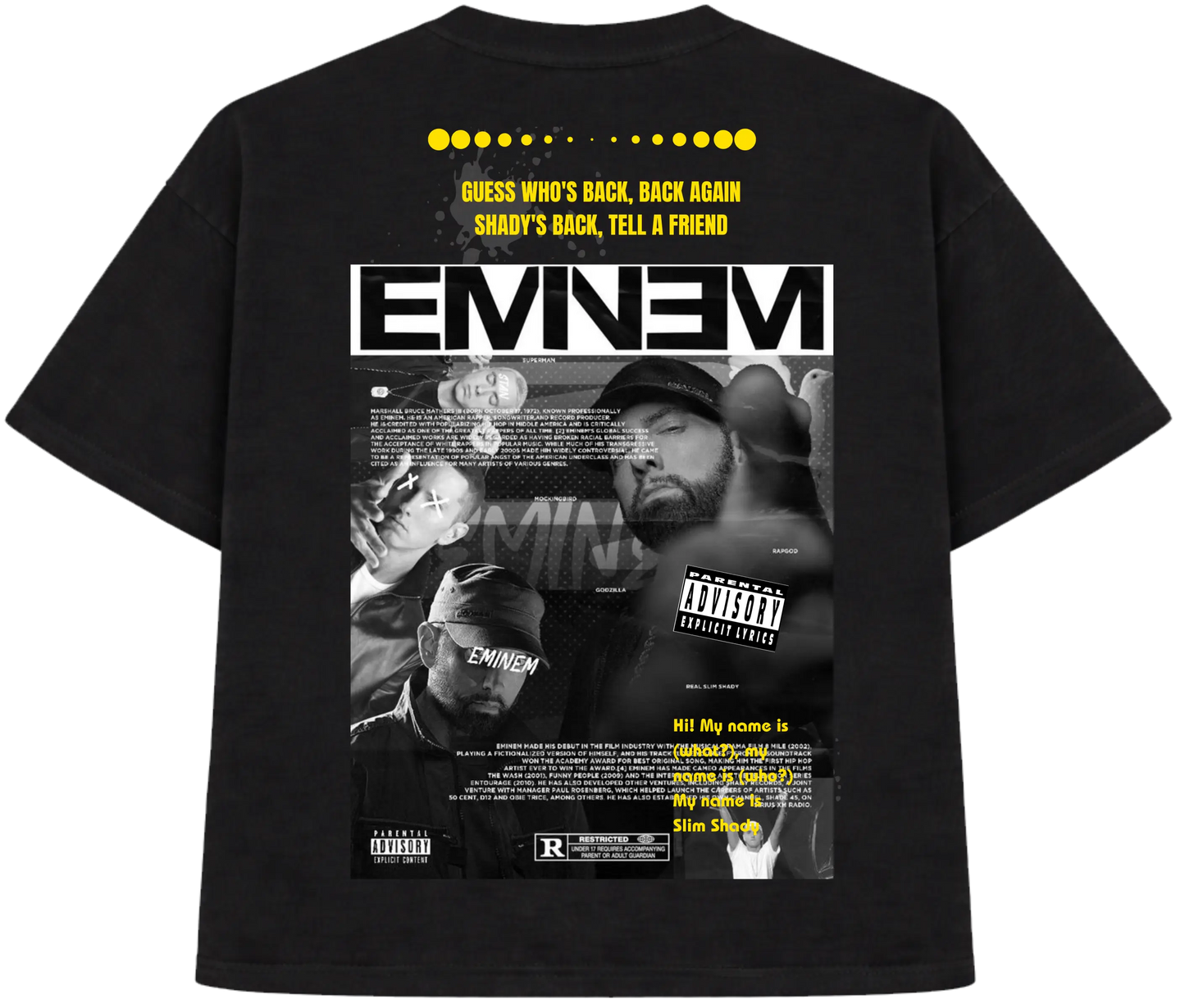 Teeraga EMINEM Oversized Tee