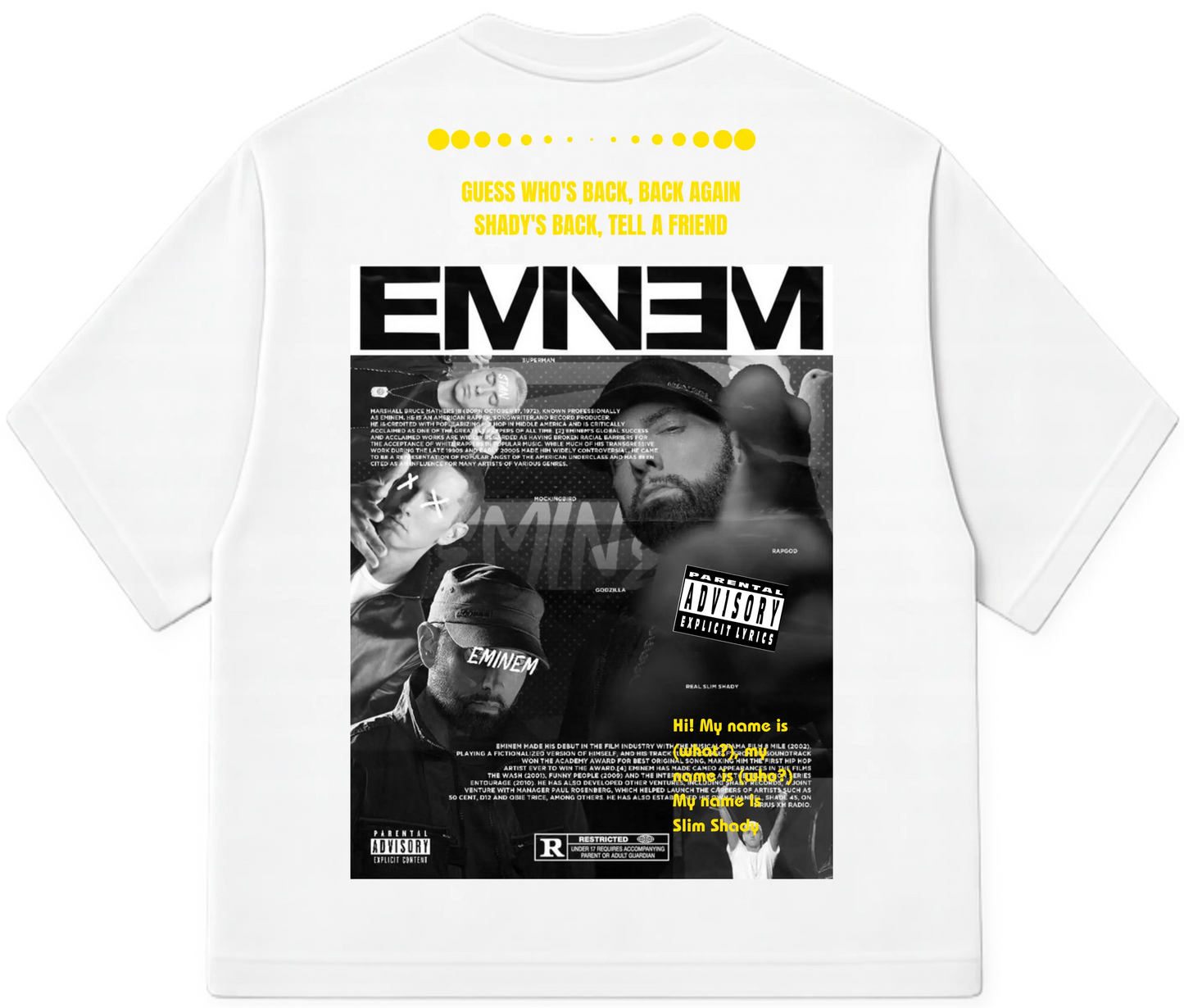 Teeraga EMINEM Oversized Tee