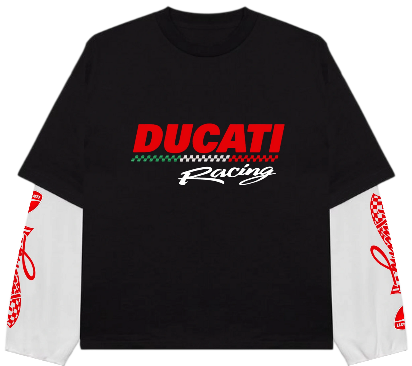 Teeraga Ducati Redline LS Tee - TeeRaga