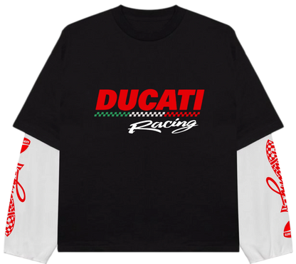 Teeraga Ducati Redline LS Tee - TeeRaga