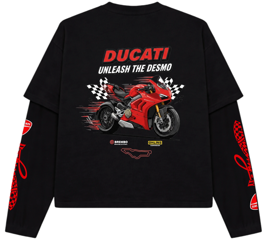 Teeraga Ducati Redline LS Tee - TeeRaga