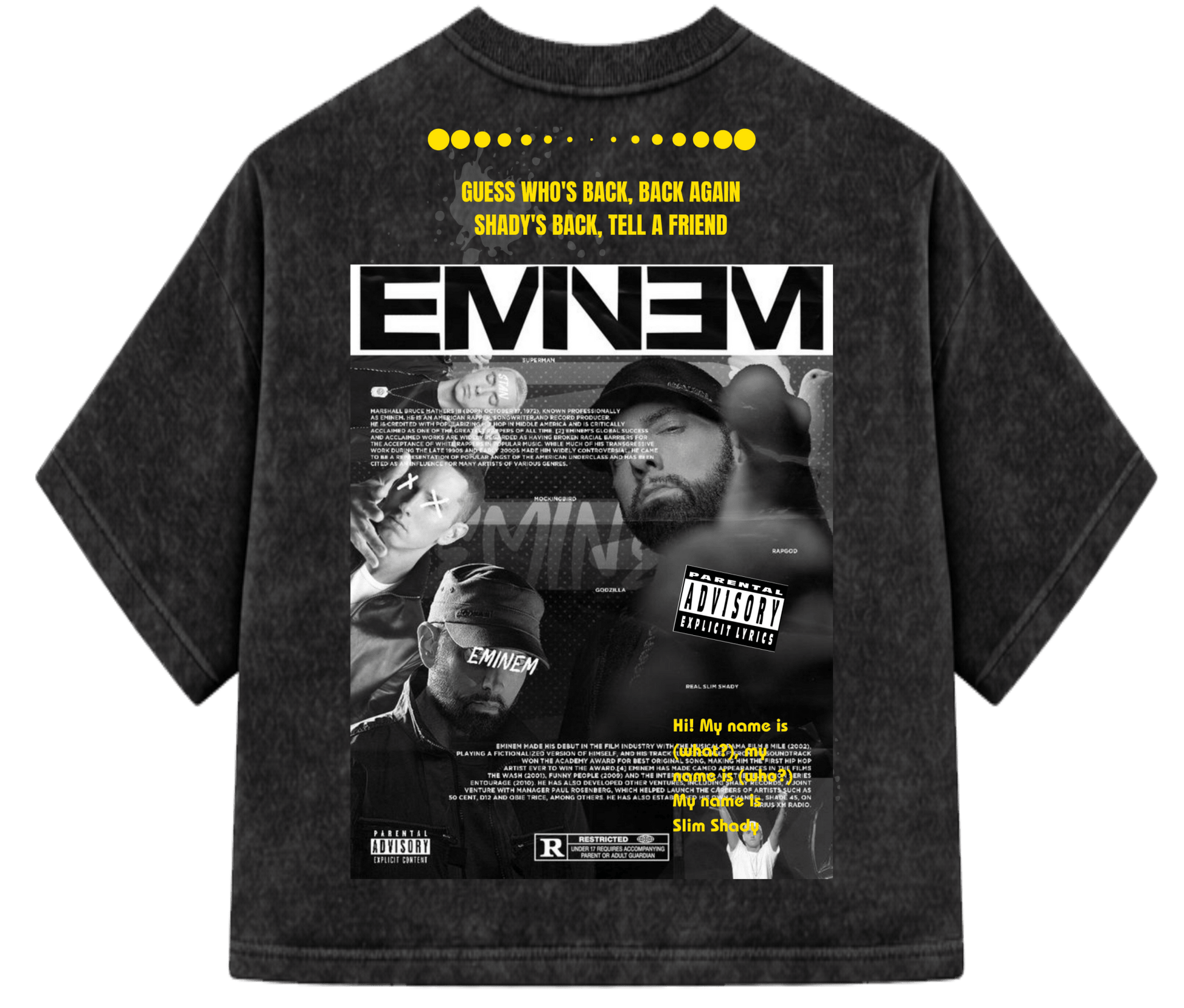Teeraga EMINEM Oversized T-Shirt