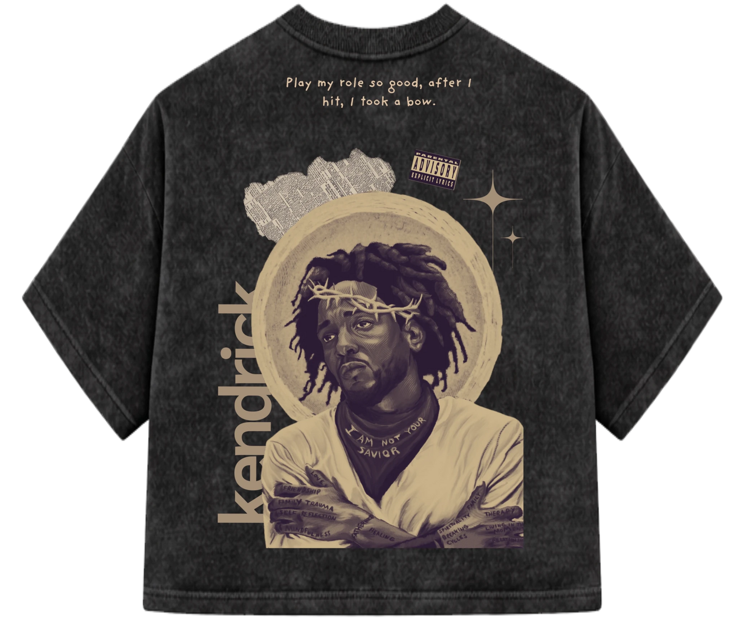 Teeraga Kendrick Lamar Oversized T-Shirt